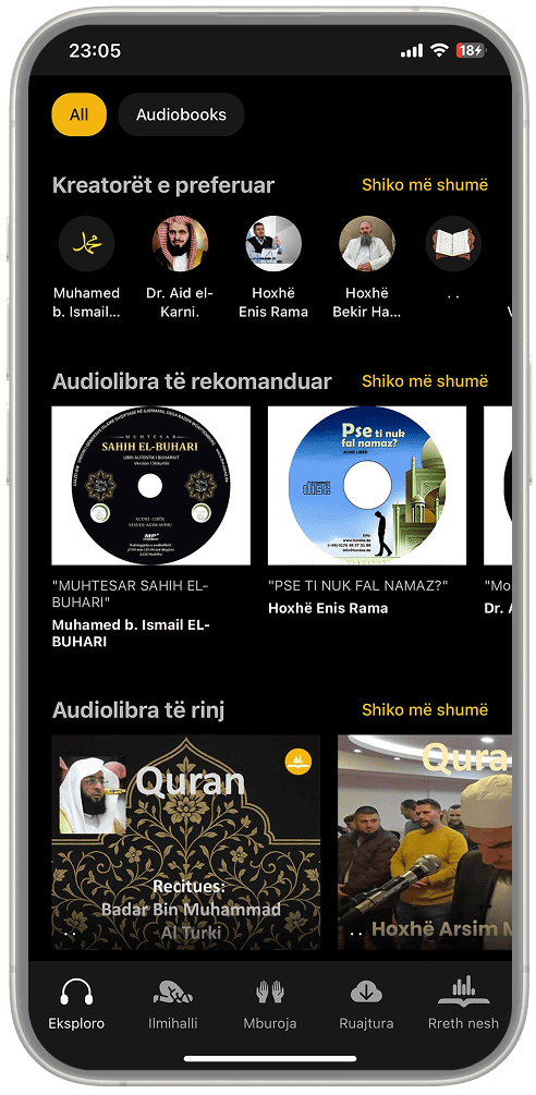 Audioliber App Interface